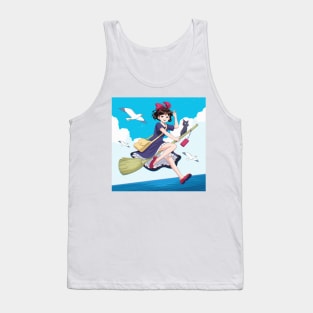 Witch and cat Tank Top